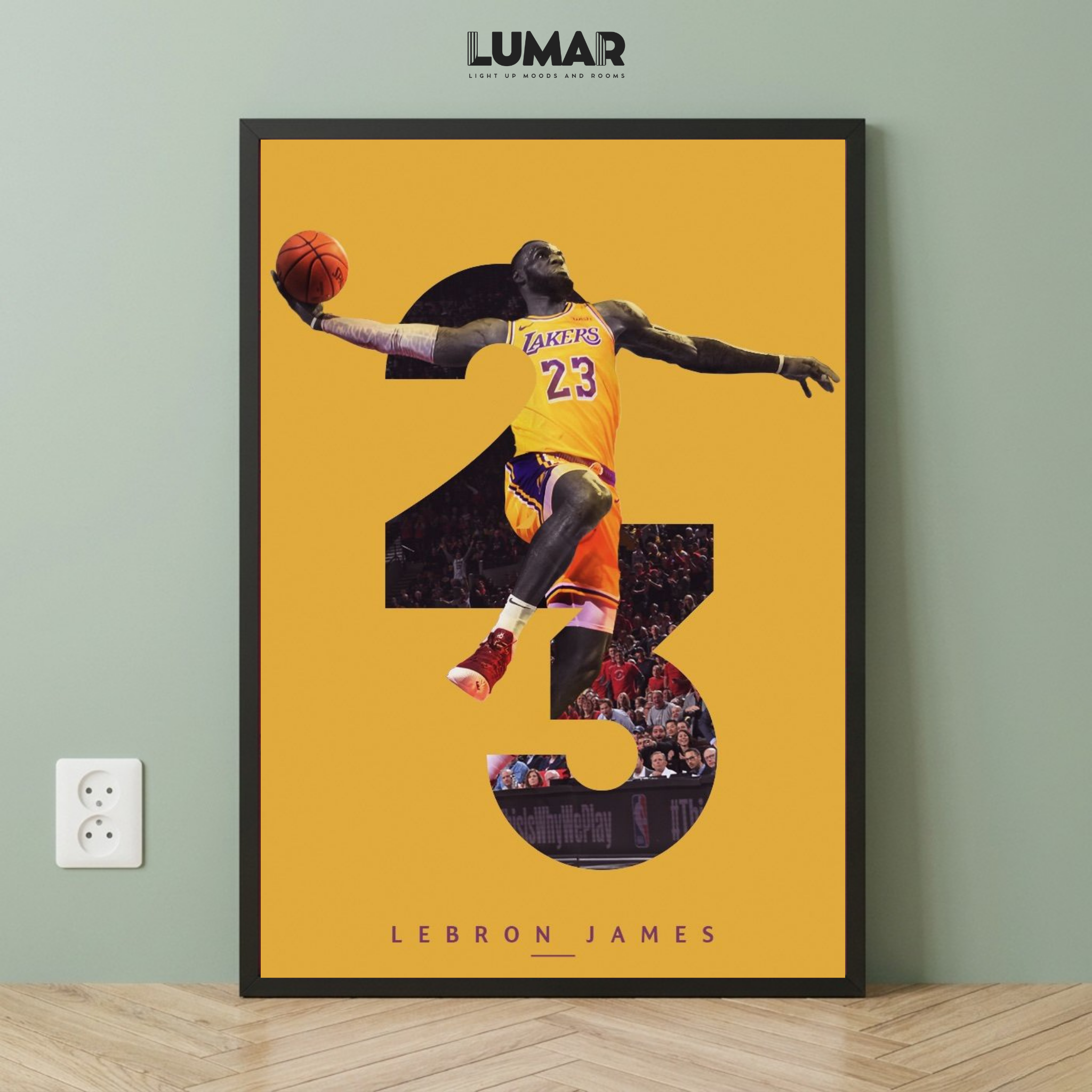 LeBron James wall art