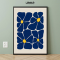 abstract floral wall art