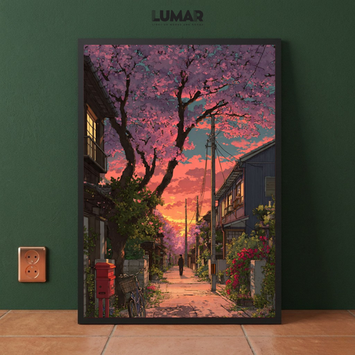 cherry blossom wall frame