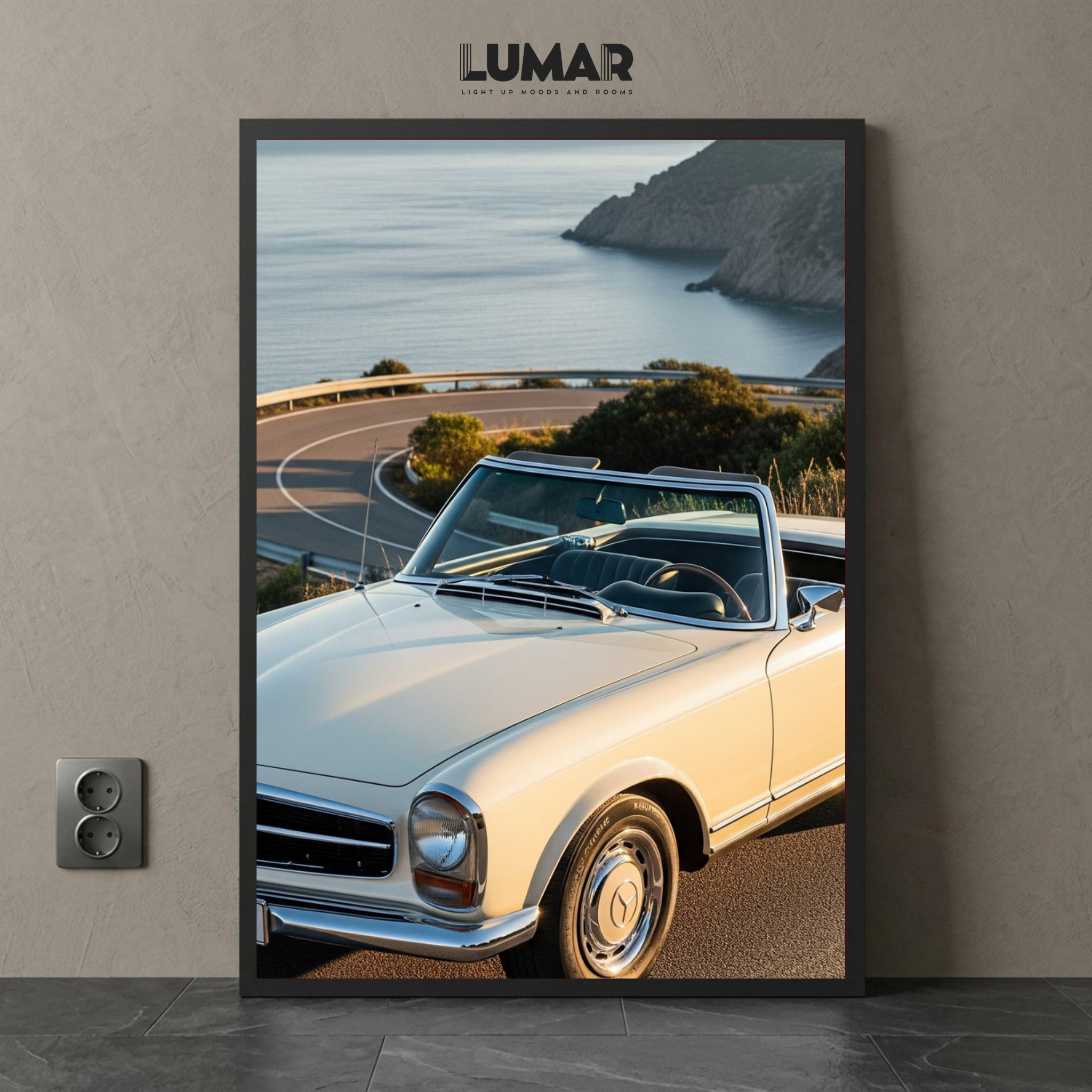 vintage car wall art