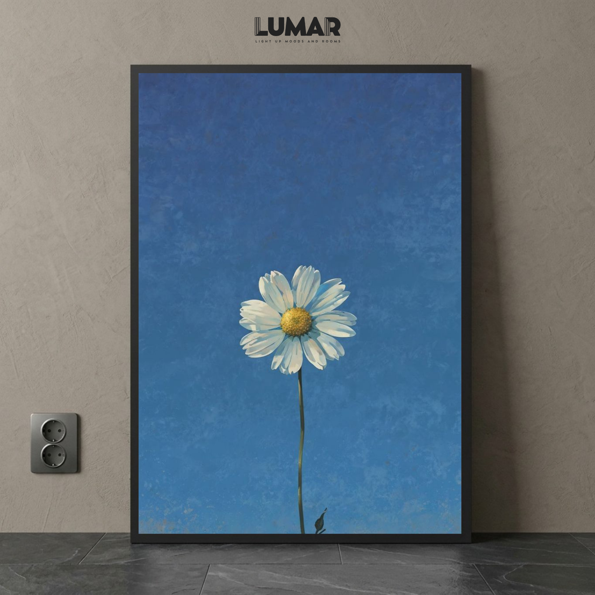 Daisy Flower Wall Frame