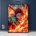 demon slayer wall art