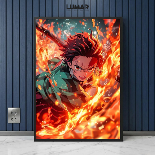 demon slayer wall art