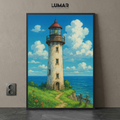 ocean lighthouse wall art