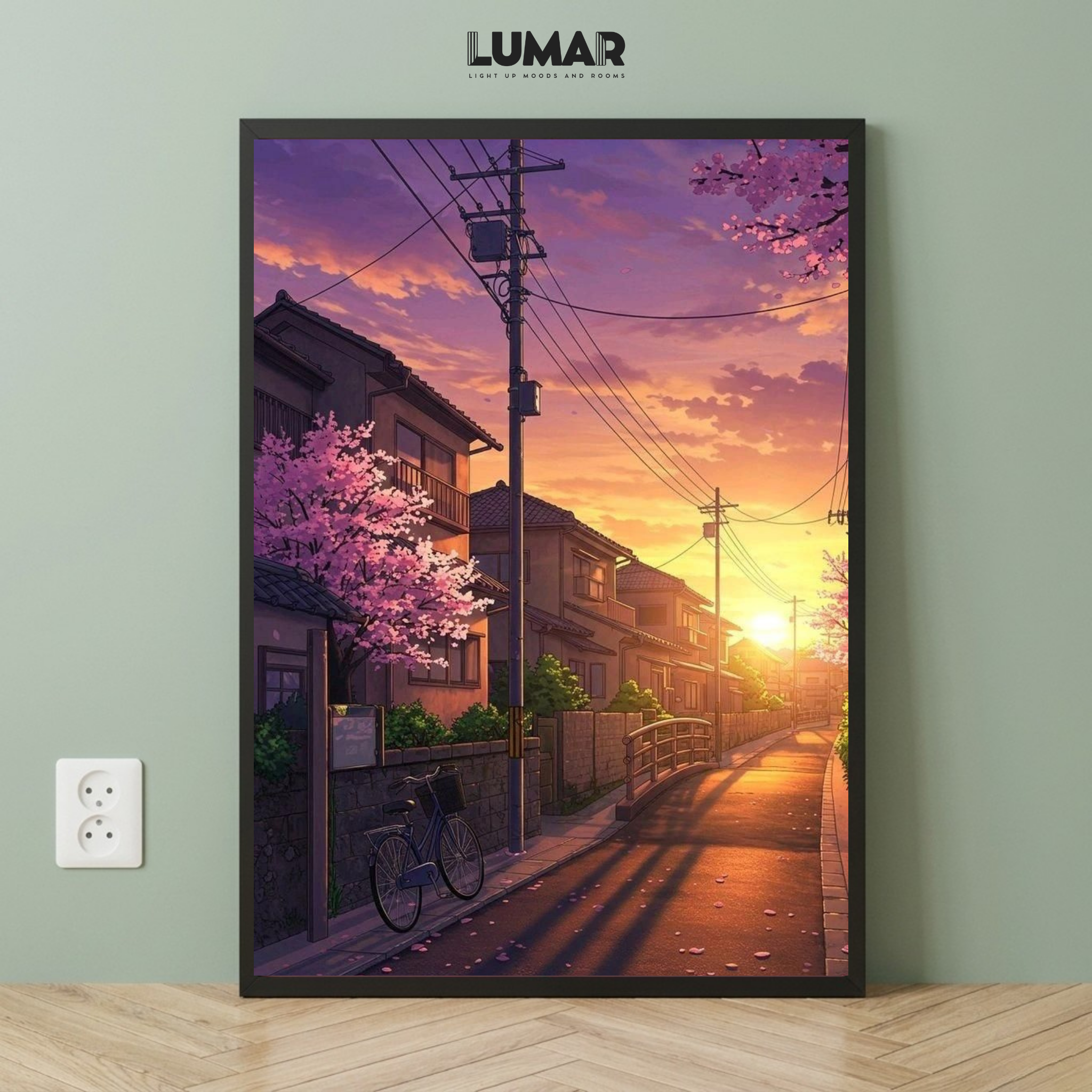 anime street wall art