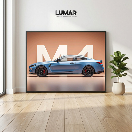 bmw m4 wall art