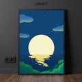 moon reflection wall art