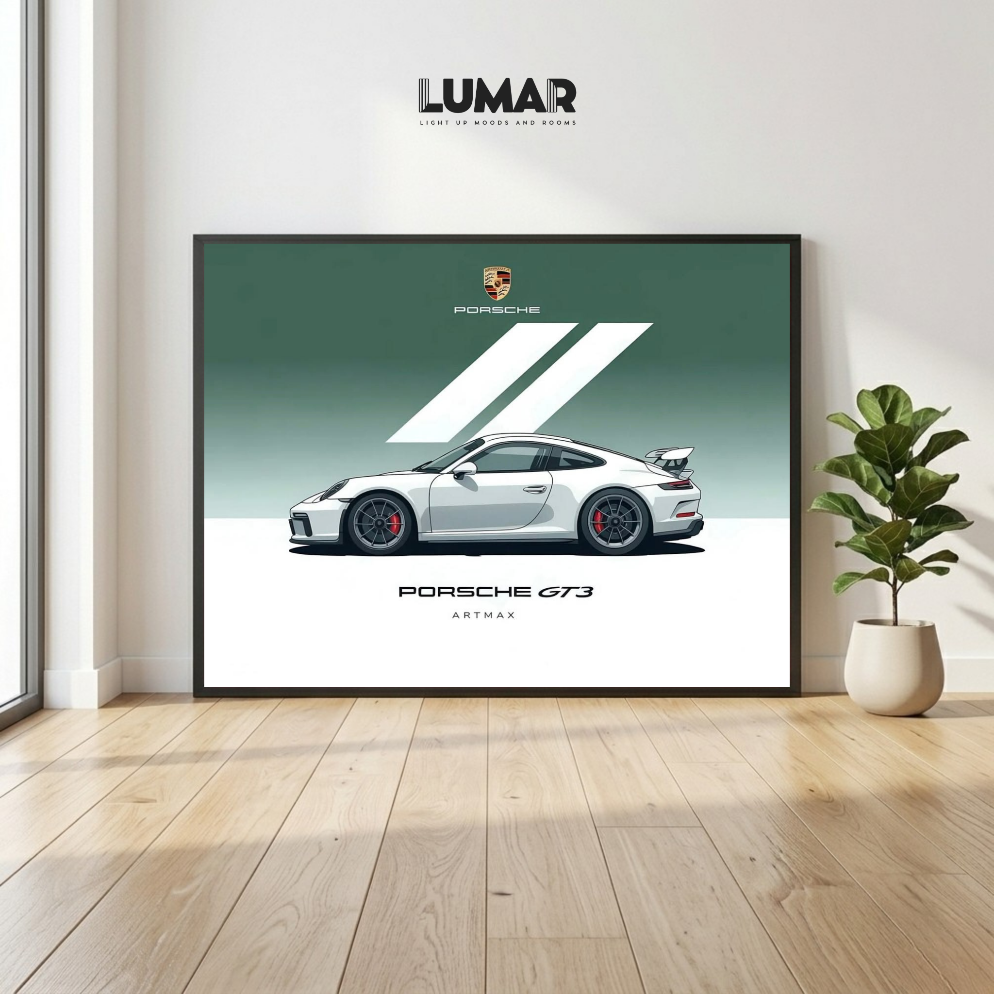 porsche gt3 wall art