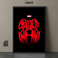 Spider-Man typography print