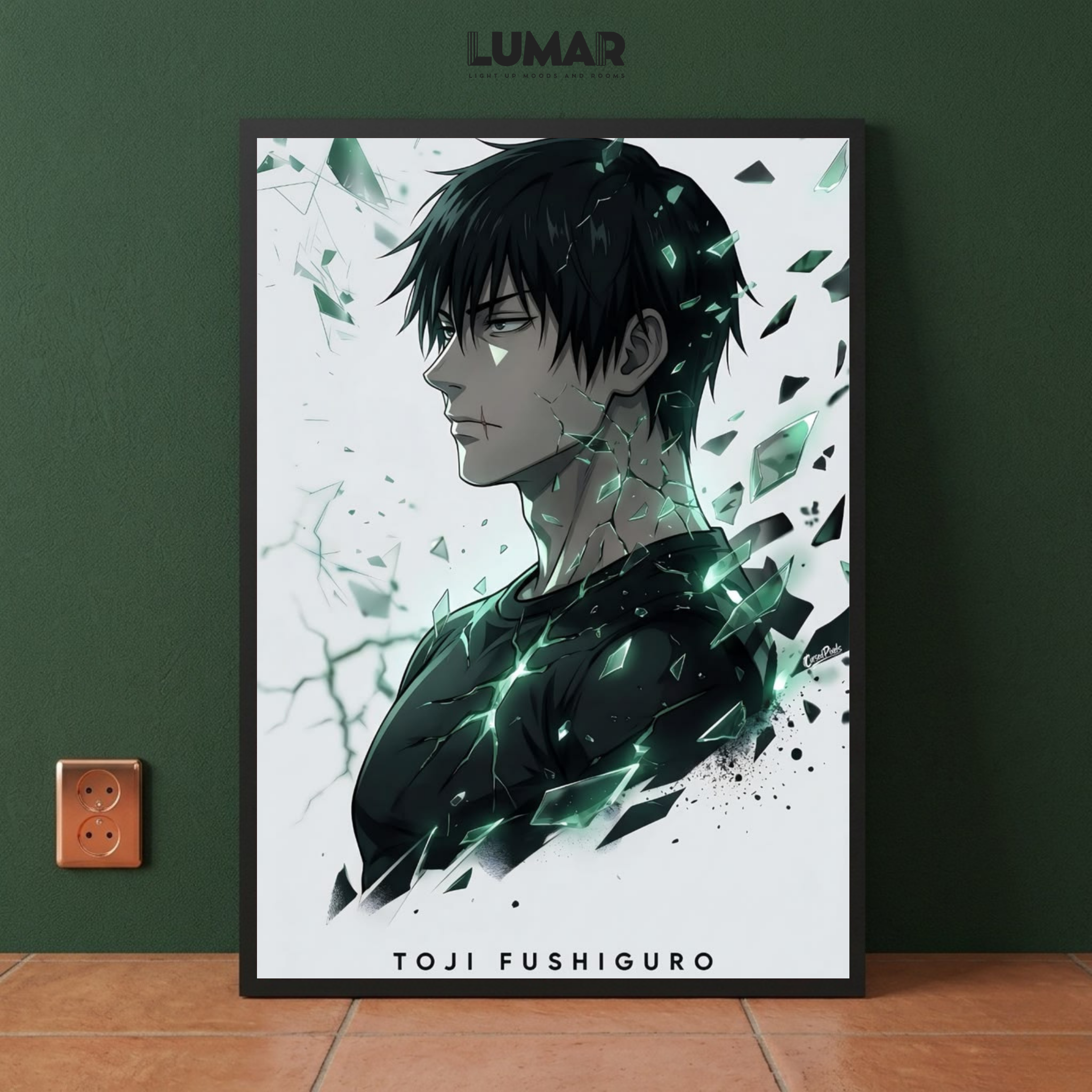 jujutsu kaisen wall frame