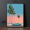 retro synthwave wall art